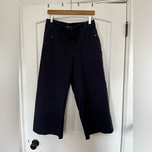 J. Crew | Navy Cropped Wide Leg Pant | Size 14